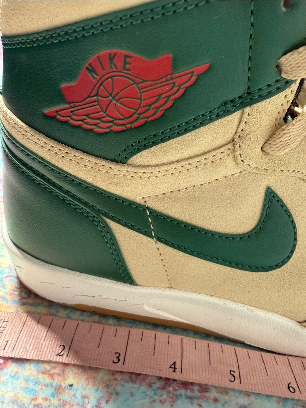 Nike Men’s High-Top Sneakers in Green and Tan - Picture 10 of 10